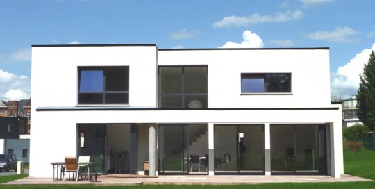 Maison cubique esprit loft