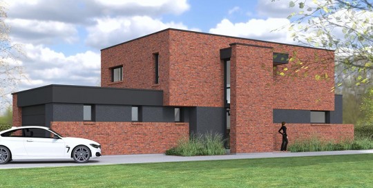 maison toiture terrasse nord