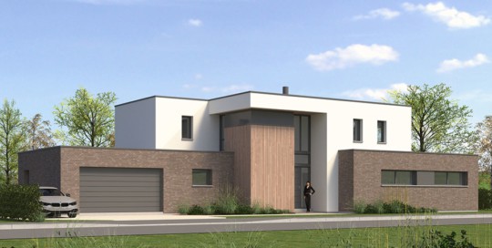 maison d'architecte cubique nord