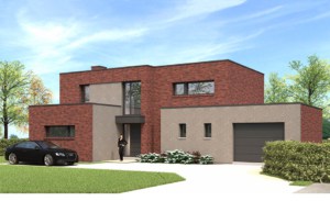 constructeur maison cubique en briques rouge dans le Nord (59)