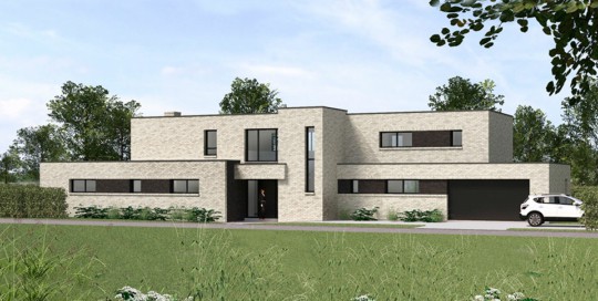 maison en briques claires