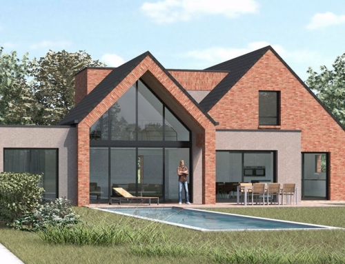Maison contemporaine dans le Nord à Sailly Lez Lannoy