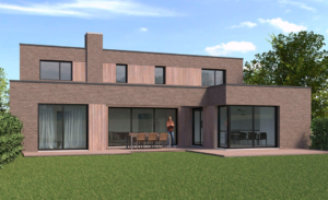 maison contemporaine en briques