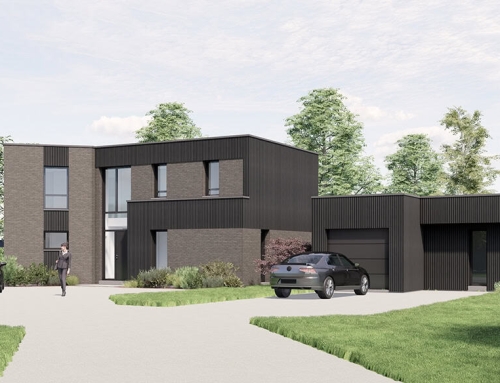 Construction en brique et bois à Bondues