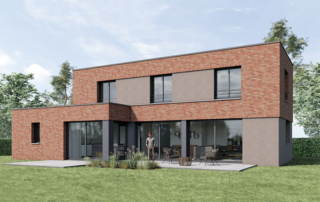 maison cubique en brique